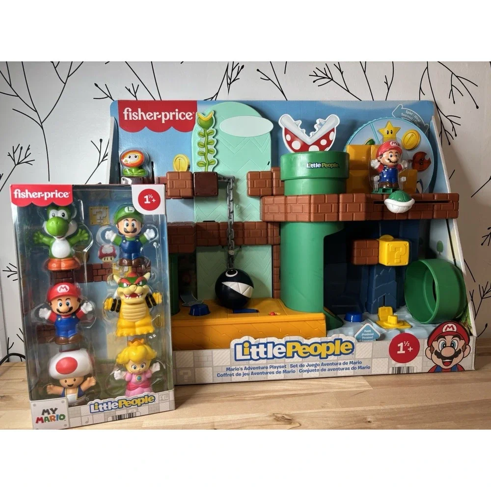 Fisher-Price Little People My Mario Mario's Adventure Playset w/ LP Extras NIP